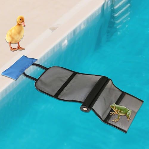 Rettungsrampe Für Tiere Pool, 1 Stück Fluchtrampe Ausstiegshilfe 97x25 cm, Pool Animal Escape Ramp, Ausstiegshilfe Für Tiere Katze Hund Igel Insekten Retten Streifenhörnchen Maus