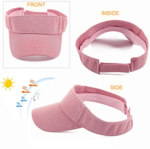 Cysocool Kinder UV-Schutz Sonnenschild Visor 4-10 Jahre Mädchen Jungen Golf Visor Hut Sonnenblende Junior Sommerhut Tennis Kappe Schirmmütze Sonnenhut Sport Mütze Running Strand Visier Cap UPF 50+