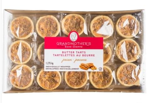 Butter Tarts, Individually Wrapped 15 x 85 g, Pecan, Sweet, buttery, crunchy & completely irresistible.