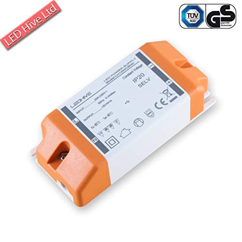 New! LED Driver Transformer 240V - 12V with Terminal Blocks, 0.5 to 12W / 240v AC to 12v DC/Zero Interference with Dab and WiFi