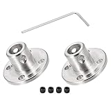 DMiotech 2Pack 6,35mm Flansch Verbinder Wellenkupplung mit M1,5 Sechskantschlüssel
