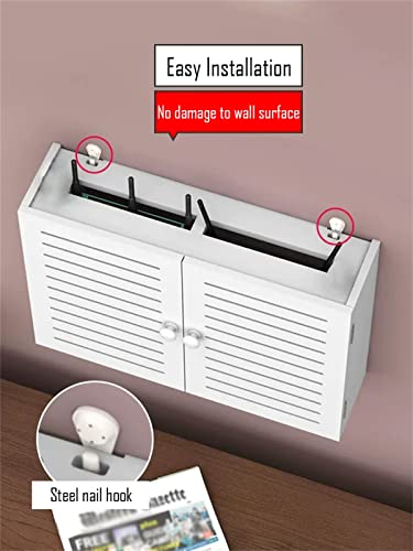 Routeur WiFi et blindage des câbles dans cette boîte de rangement murale en PVC - 3
