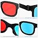 jojofuny 3D Glasses Red Blue Anaglyph Viewing Glasses Compatible with Computer Monitors Tvs Projectors for Home Theater Movies Games