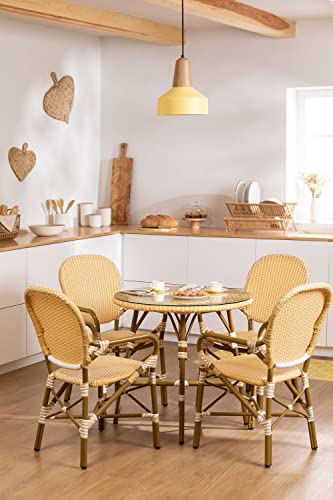 SKLUM-Silla-de-Comedor-en-Mimbre-Sintetico-Alisa-Bistro-Ratan-PE-Aluminio-Amarillo-Vainilla 41+u6+20Z6L