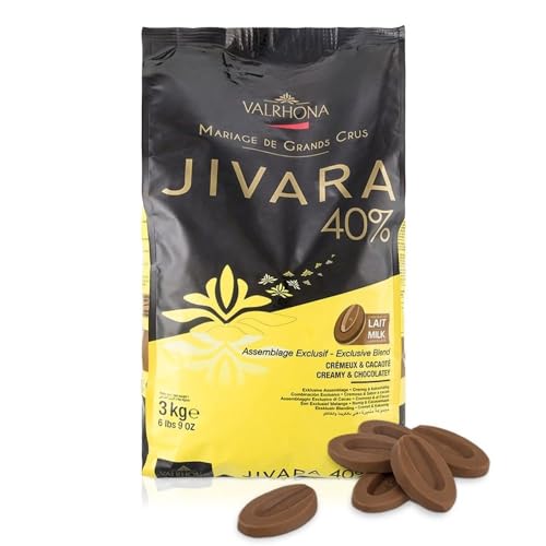 Valrhona Milk Chocolate Couverture Baking Discs 40% Jivara Lactee (6.6 pound)
