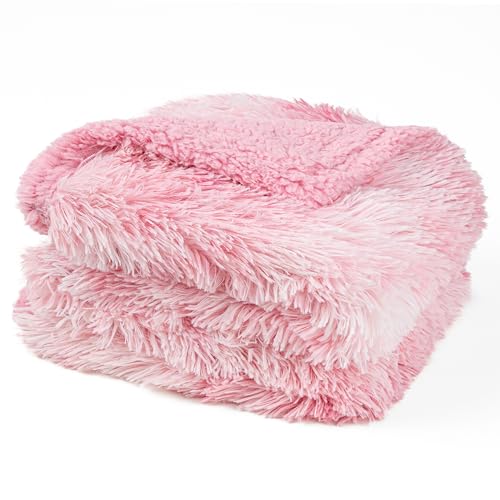 PetAmi Waterproof Dog Blanket for Couch Protector Throw, 29x40 Tie-Dye Pink