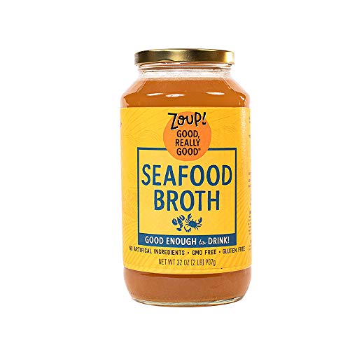 Image of Seafood Broth by Zoup! Keto-Friendly, Gluten Free, Non-GMO - Great for Stock, Bouillon, Soup Base or in Gravy - 1-Pack (32 oz)