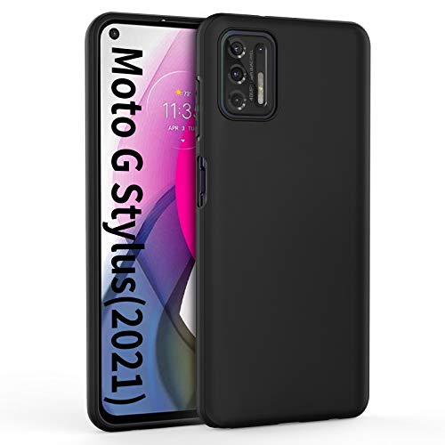 EasyAcc Slim Case for Moto G Stylus 2021, Matte Black Thin TPU Phone Cases Finish Profile Soft Back Protective Cover EasyAcc Slim Case for Moto G Stylus 2021, Matte Black Thin TPU Phone Cases Finish Profile Soft Back Protective Cover