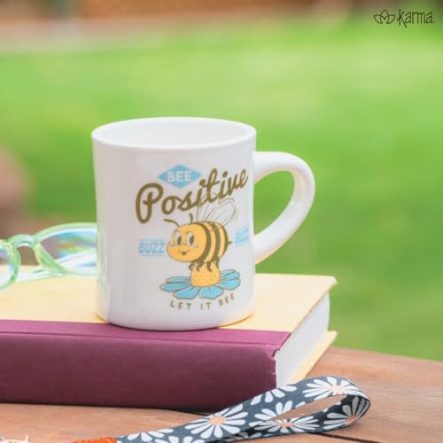 Taza de café Karma 12 oz en porcelana hueso miniatura 3