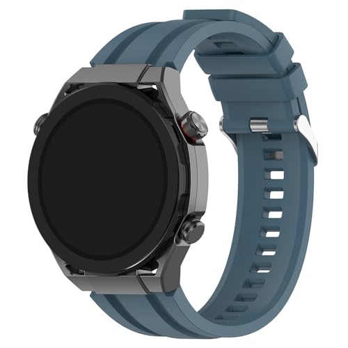 [TRIPLE RIVER] For HUAWEI WATCH Ultimate 2 �o���h �x���g �V���R�� �� 22mm �����o���h For �t�@�[�E�F�C�E�H�b�` Ultimate2(�V�A���u���[)