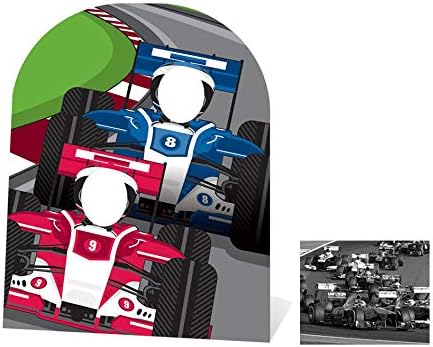 Fan Pack - Racing Cars Stand In Child size Cardboard Cutout / Standee - Includes 8x10 (20x25cm) Photo