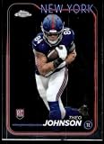 2024 Topps Chrome #257 Theo Johnson New York Rookie Football Card - Sportscard Superstore