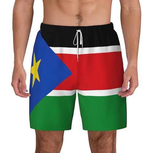 Maillot de bain homme compression séchage rapide drapeau Soudan du Sud