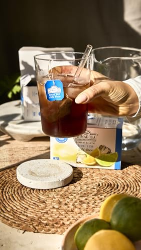 Ahmad Tea Lemon & Lime Cold Brew | Black Tea - 20 Teabag Sachets