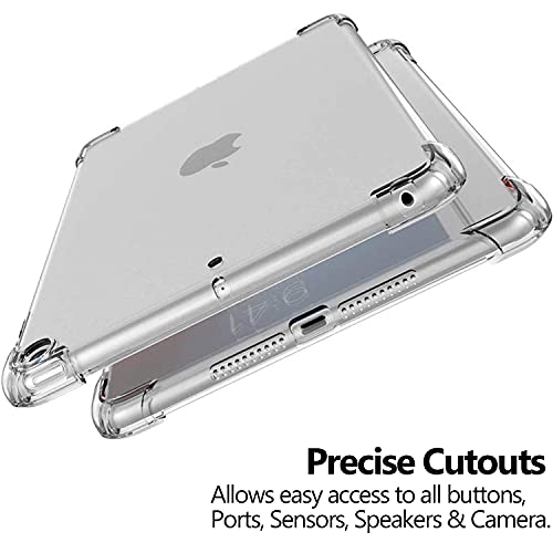 Image of iPad PRO 10.5 Inch 2017 Air 10.5 3rd Generation 2019 [ Air 3 ] A1701 A2152 A2123 MQF12HN /A MQEY2HN /A MQF22HN /A MQF02HN /A Air Cushion Corner Cover with Soft Silicone Clear Back - Transparent