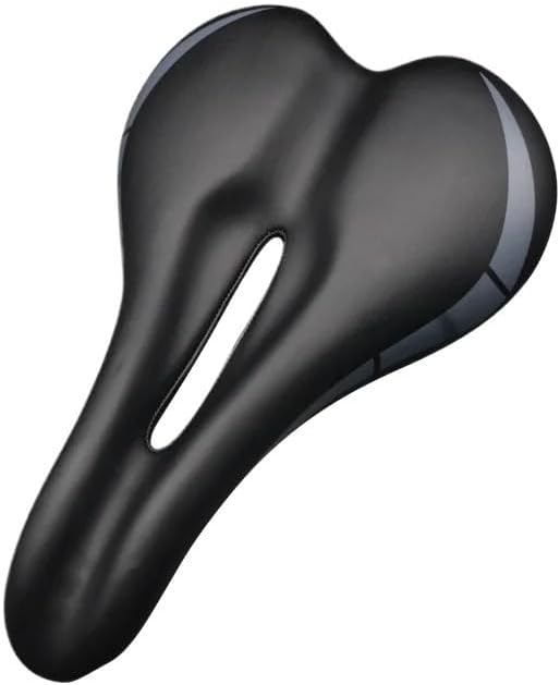 Bicycle Saddle Extra Soft Gel Leather Shock Absorbing Wide Saddle Comfort Soft Cushion for Mountain Road Bike Cycling Padded Seat