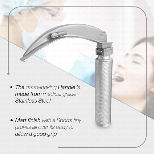 Image of OTICA Adult Macintosh Type LED Laryngoscope Set (Blade Size: 1,2,3 and 4)