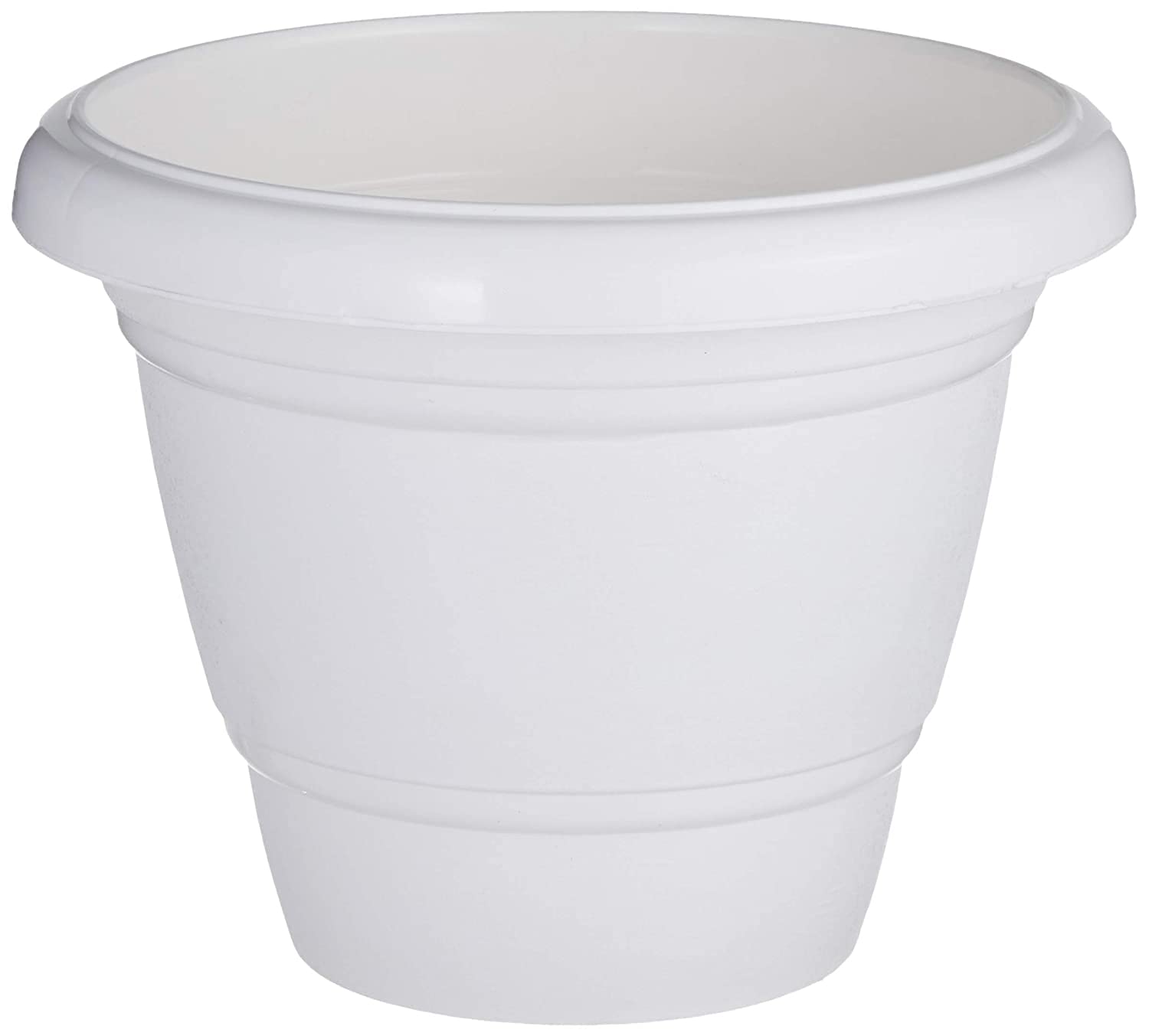 Varshney Gardening 12 Inches Plastic Round Flower Pot (White, 6 PCS) | Indoor Outdoor Garden | Home Decor Planter Pots | Gamla Pot with Bottom Plate | Round Plant Container Pots Set (B0C2V2ZRLJ) Amazon Price History, Amazon Price Tracker