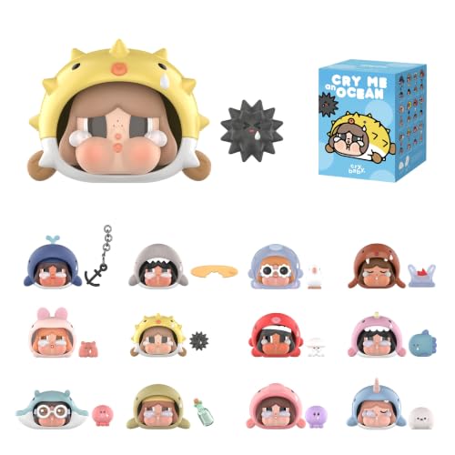 POP MART Crybaby Cry Me an Ocean Series Blind Box Figures Collectible Toys Home Decorations Holiday Birthday Gifts for Girls and Boys Single Box