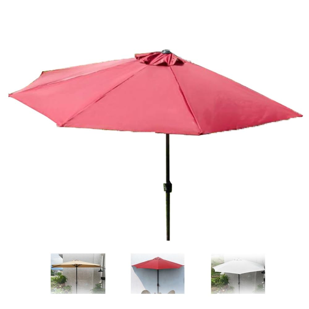 Ombrellone Da Parete Esterni Ombrellone Da Giardino A Mezzaluna | Ombrellone Semicircolare 5 Costole Ombrellone Da Balcone Per Ristorante Mercato