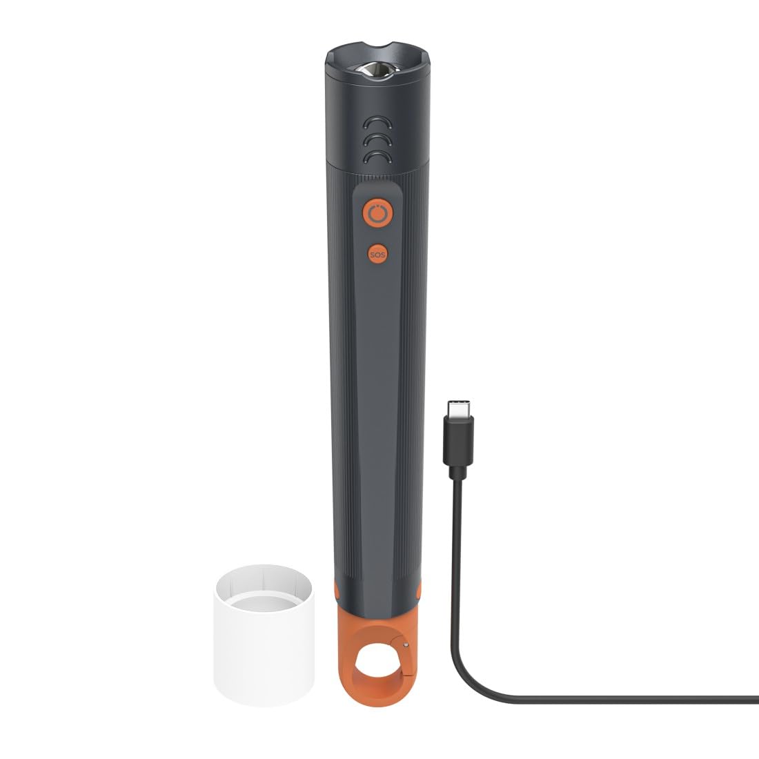 Hama “FLX1200-C” LED Torch, Rechargeable, Shockproof, Aluminium, 4 Modes + SOS, Zoom