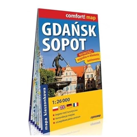 Comfort! map Gdańsk Sopot 1:26 000 plan mini 2023