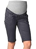 Natürlich verfügt diese Sommerhose/ Bermuda über ein sehr komfortables, elastisches und weiches Bauchband aus feiner, atmungsaktiver Baumwolle, welches zuverlässig während der gesamten Schwangerschaft mitwächst und optimale Unterstützung bietet. Damit ist der Babybauch und der untere Rücken gut geschützt, die Hose rutscht nicht und die werdende Mutti fühlt sich sicher und geborgen.