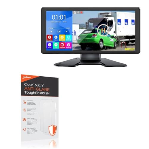 BoxWave Screen Protector Compatible with Voonoa RV Backup Camera System (10.36 in) - ClearTouch Anti-Glare ToughShield 9H (2-Pack), Anti-Glare 9H Tough Flexible Film Screen Protector