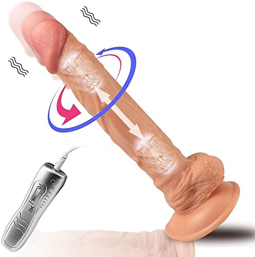 DWE-Jouet Imperméable Flexible de 24cm pour Femmes Couples Débutants ğoĐemiċhét Homme pour Femme Big Hőrse ĐiĹđo ğoĐeş ŞextoýŜ pour Couples ğoĐemiċhé ReaĹiŞte Vibro&maŞşeur Ğođe veŋtőuŞe ċeiŋture Ğay