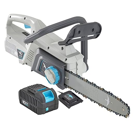 swift 12-Inch 40-Volt Lithium-Ion Cordless Chainsaw Lightweight Electric Chain Saw with 2.0Ah Battery and Charger