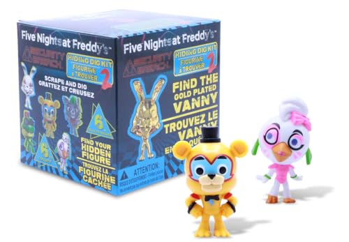 Just Toys LLC Five Nights at Freddy’s Security Breach Hiding Kit – Series 2 Collectible Dig Kit with Random FNAF Figure & Chance for Real Gold-Plated Vanny