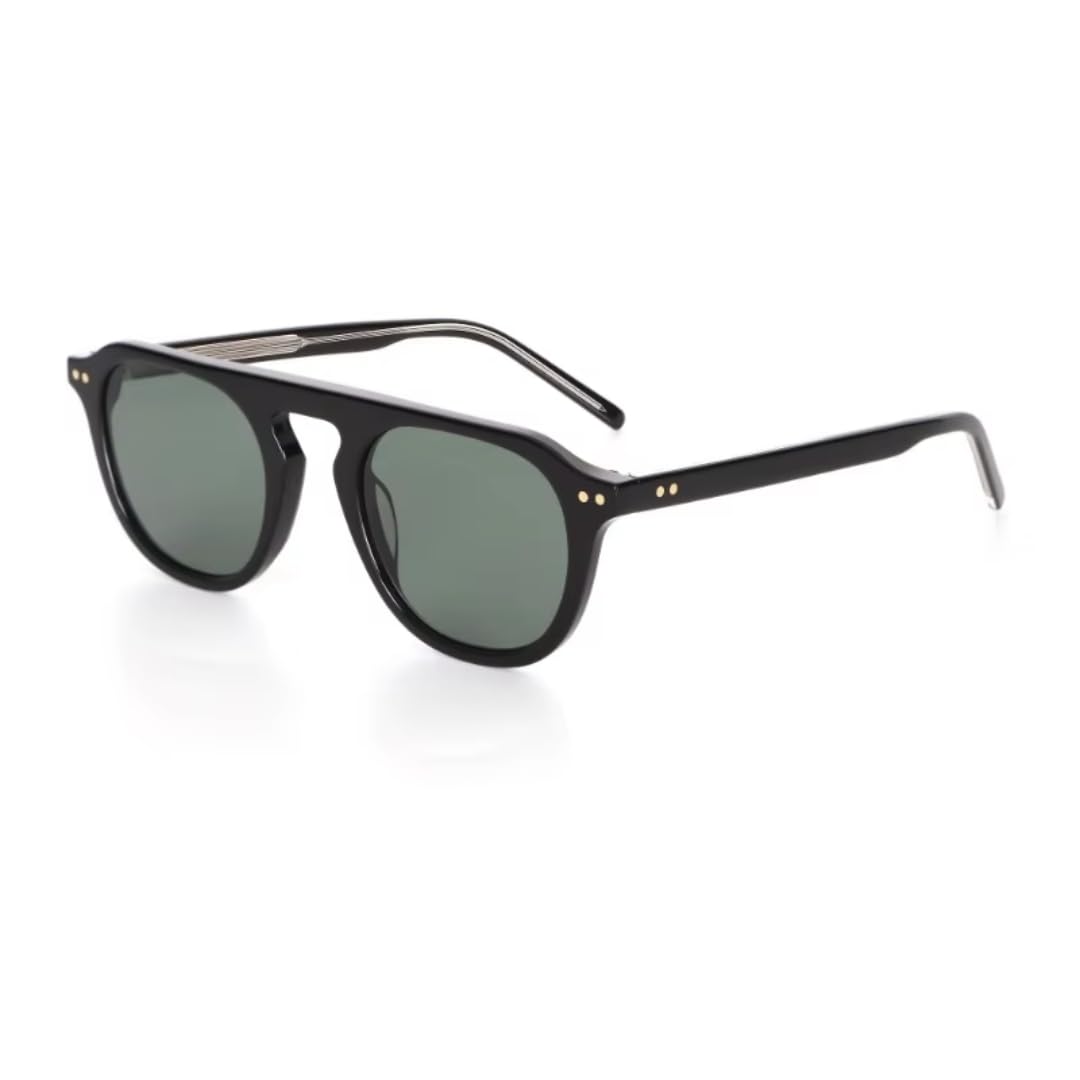 Gafas de sol retro clásicas con protección UV400. Material de acetato lujoso y a la moda.