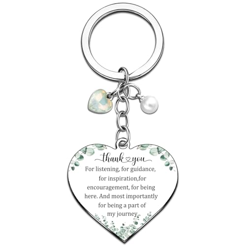 OZUEMUL Thank You Keychain Gifts for Women, Mentor Gifts for