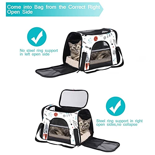 Bolsa de viaje de cara suave con diseño de cielo estrellado para gato 6