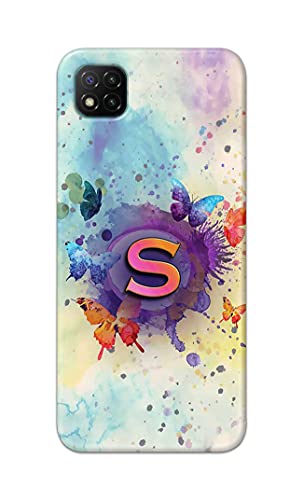 Image of PRINTFIDAA� Printed Hard Back Cover Case for Mi Poco C3 Back Cover (Alphabet S) -2808