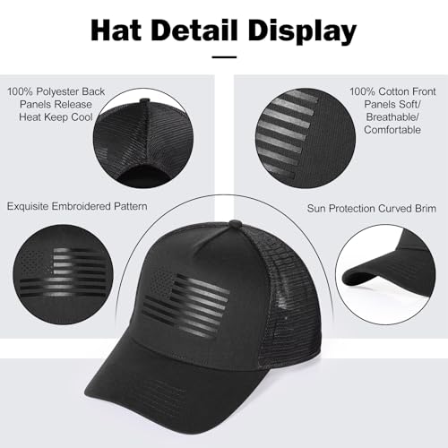 Image of Oversize XXL American Flag Trucker Hat