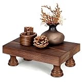 EOSAHR Farmhouse Erhöhungen aus Kiefernholz für Dekoration in Küche und Bad, Aufstellständer...