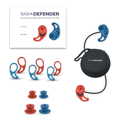 EAR DEFENDER   Tapones para Oídos de Natación y Surf   Para Hombres y Adultos   Protección para Piscina   Swimming Earplugs   Surf Ears Plugs