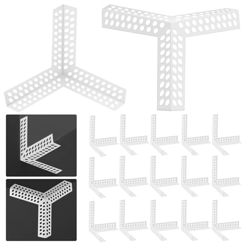 Pangda 24 Pcs 3 Way Corners for Drywall Drywall Anti Crack Reinforced Corner Bead for Inside Outside Wall Crack Repair Tool