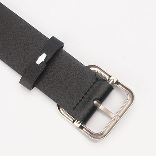 eYLun Womens Leather Belt Buckle Grommet Leather Waist Belts for Jeans Pants4