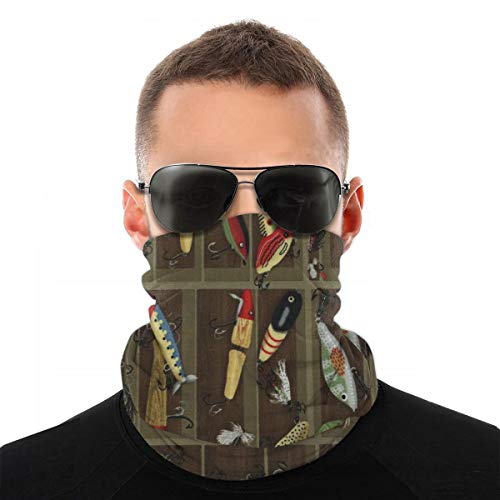 Vintage fishing lure style scarf bandanas neck gaiter bandana uni…
