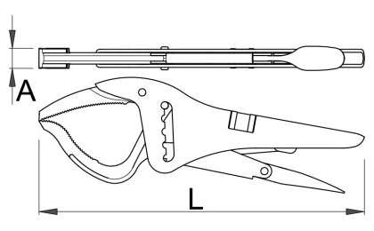 Unior 434/3A-Four Position Adjustment Grip Welding Plier-270, Multicoloured, 616721 - Image 2