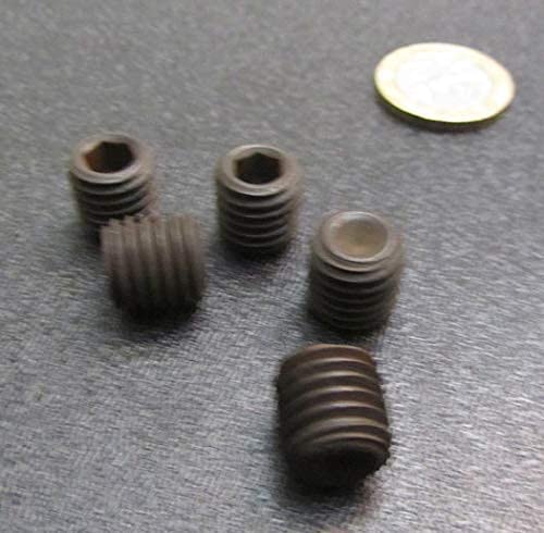Alloy Steel Cup Point Set Screws M12 x 1.75 mm x 12 mm Length 25 pcs