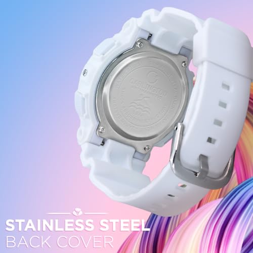 Image of Carlington Kids Digital Watch for Boys and Girls Age 3 to 14 Years Multicoloured Band with Alarm and Date Display - 9121