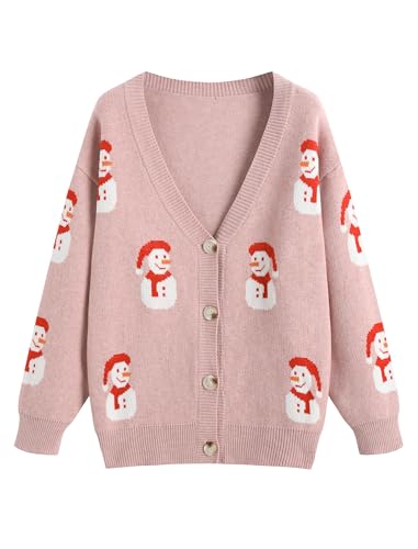 Image of ZAFUL Women's Striped Cardigan Button Up Open Front Knit Oversized Sweater