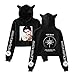 Produktbild EXO Kapuzenpullover Cat Ear Crop Top KPOP Exploration Bedrucken Lässiger Pullover Langarm Hoodies Sweatshirts Loose Sweater Tops Für Fan Sehun Suho Baekhyun Chanyeol Xiumin D.O Kai Chen Lay