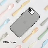 RhinoShield Crystal Clear Case kompatybilne z iPhone 16e, zaawansowana odporność na żółknięcie, wysoka przejrzystość, możliwość personalizacji i przezroczyste etui ochronne – czarny pierścień na