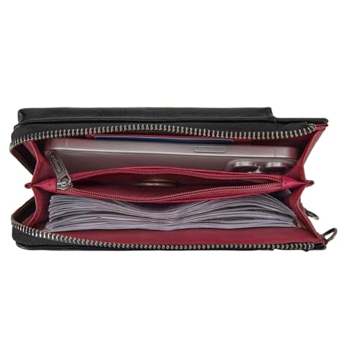 Wrangler Small Crossbody Purse for Women RFID Blocking Over Shoulder Cellphone Wallet with Credit Card Slots4