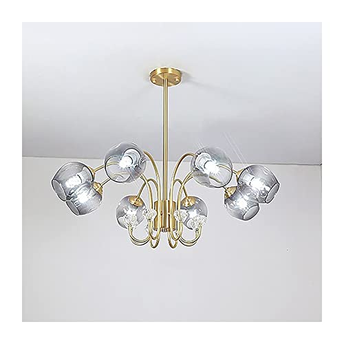 Plafonnier moderne semi-encastré en métal gris 15 lumières