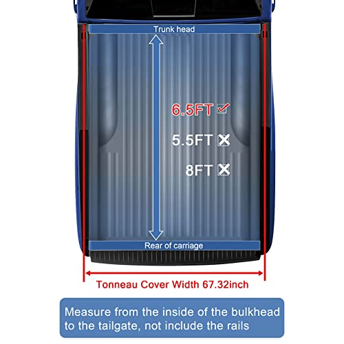 Jdmspeed Soft Roll Up 6.5Ft(78.8In) Truck Bed Tonneau Cover Compatible With 2007-2013 Chevy Silverado/Gmc Sierra 1500,Truck Bed Cover With Led Light And 118 Inch Waterproof Strips #TOP5